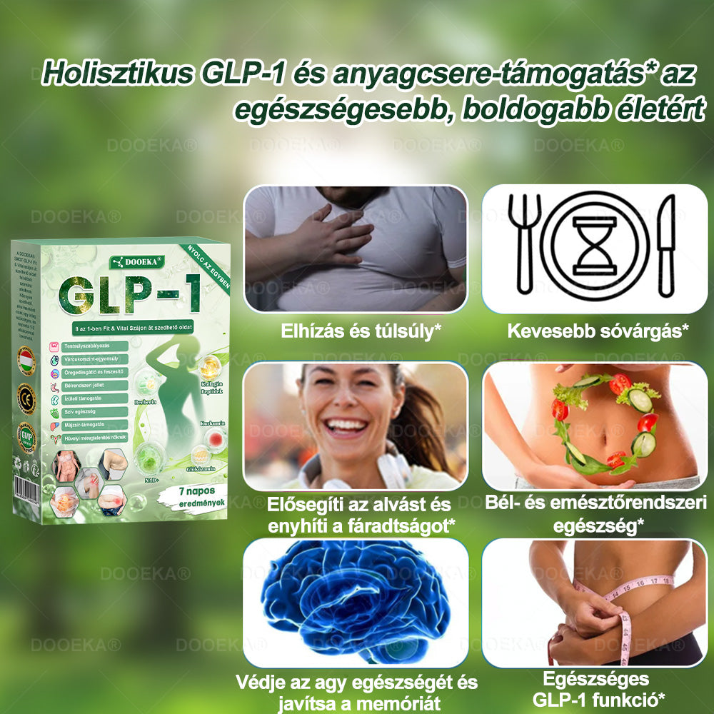 🎁 DOOEKA® GLP-1 8 az 1-ben Fit & Vital Szájon át szedhető oldat – 👨‍⚕️ Napi egyszer, 7 nap alatt látható változás / Elhízás, szív- és érrendszeri egészség, cukorbetegség, alvási apnoe, bélrendszer egészsége, ízületi problémák és még sok más esetén🎁