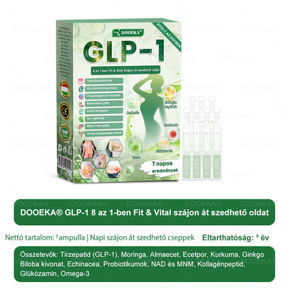 🎁 DOOEKA® GLP-1 8 az 1-ben Fit & Vital Szájon át szedhető oldat – 👨‍⚕️ Napi egyszer, 7 nap alatt látható változás / Elhízás, szív- és érrendszeri egészség, cukorbetegség, alvási apnoe, bélrendszer egészsége, ízületi problémák és még sok más esetén🎁